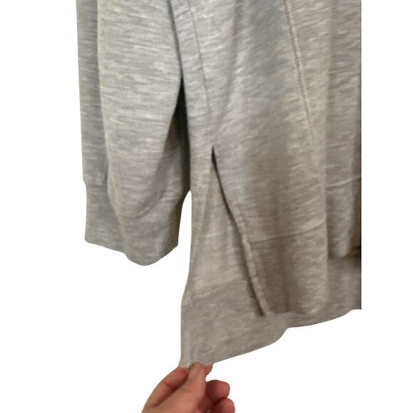 Recreation by Thread & Supply Women's High-Low Oversized Lounge Top Size L Gray - Picture 2 of 7